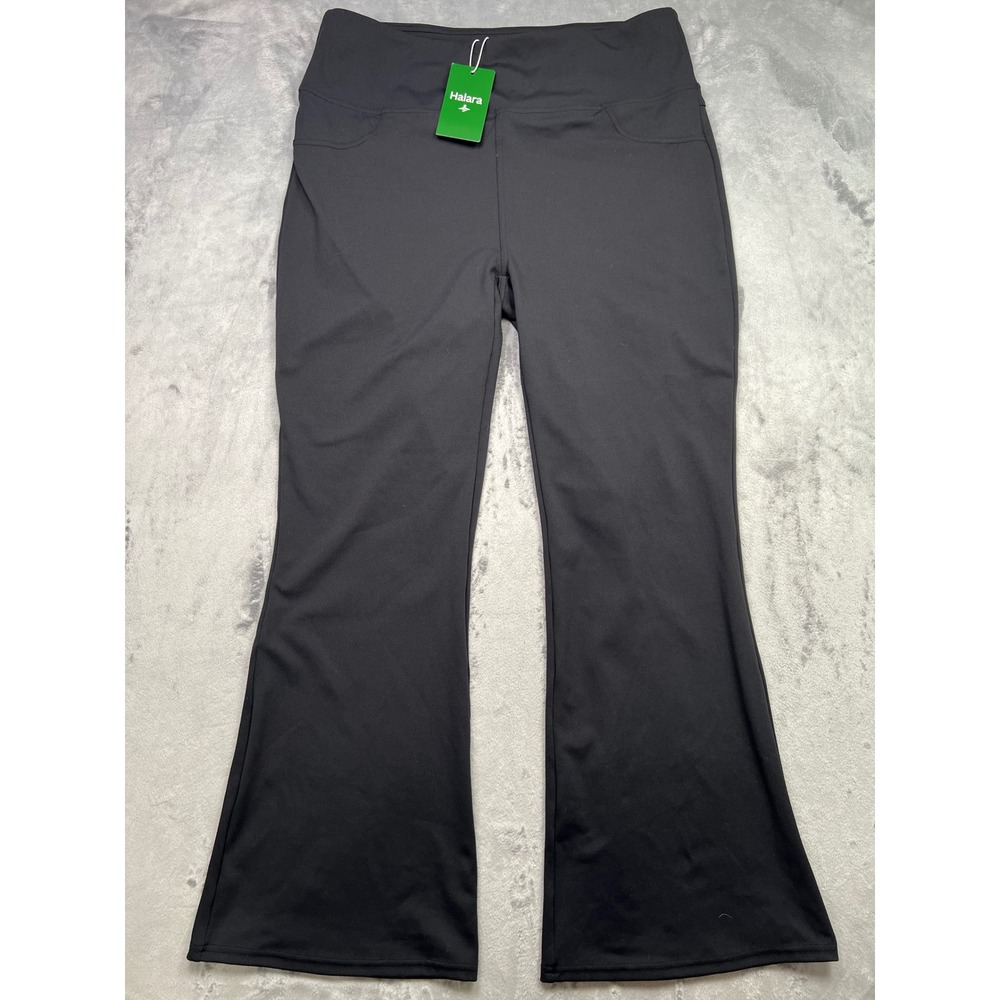 Halara Black Flare Leg High Waisted Yoga Pants XL New With Tags
